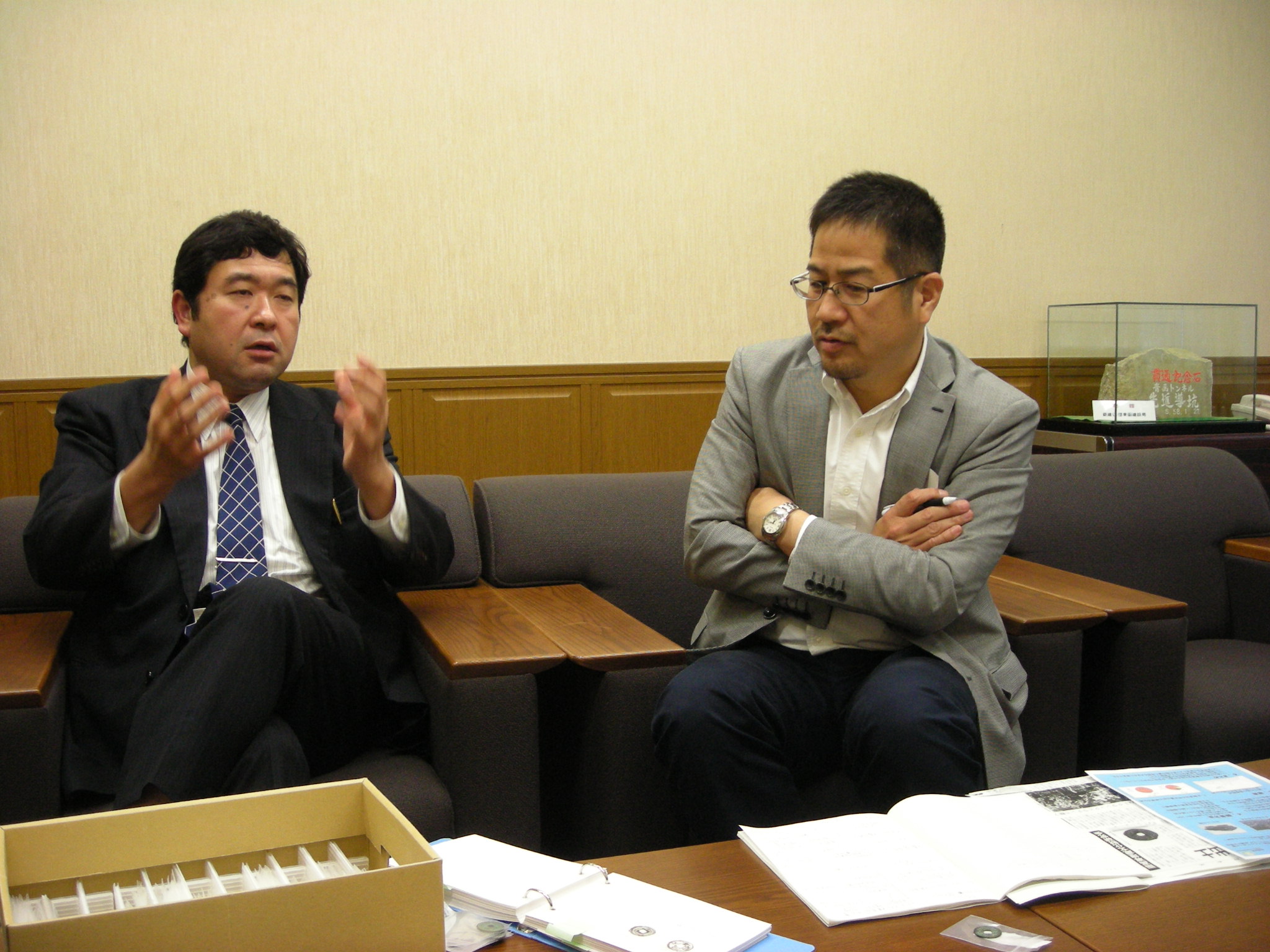 中村先生と近藤支局長