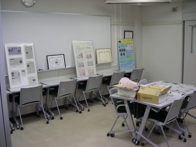 拓本体験コーナ
