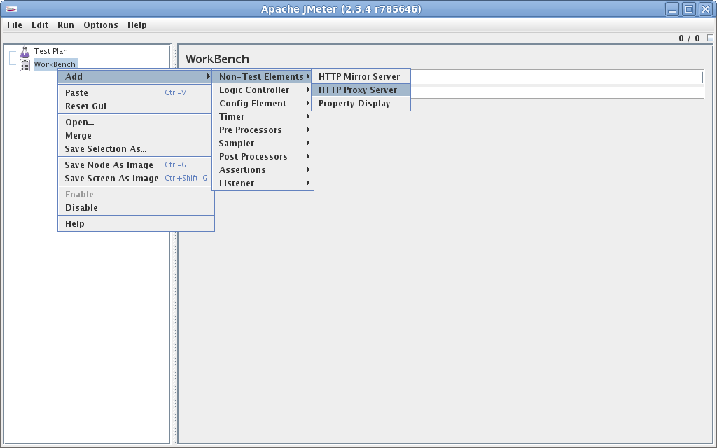 Http Proxy Serverを追加