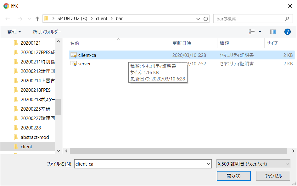 Chromium設定