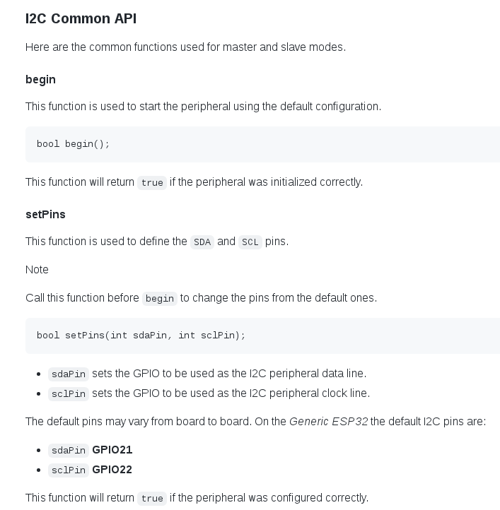 I2C